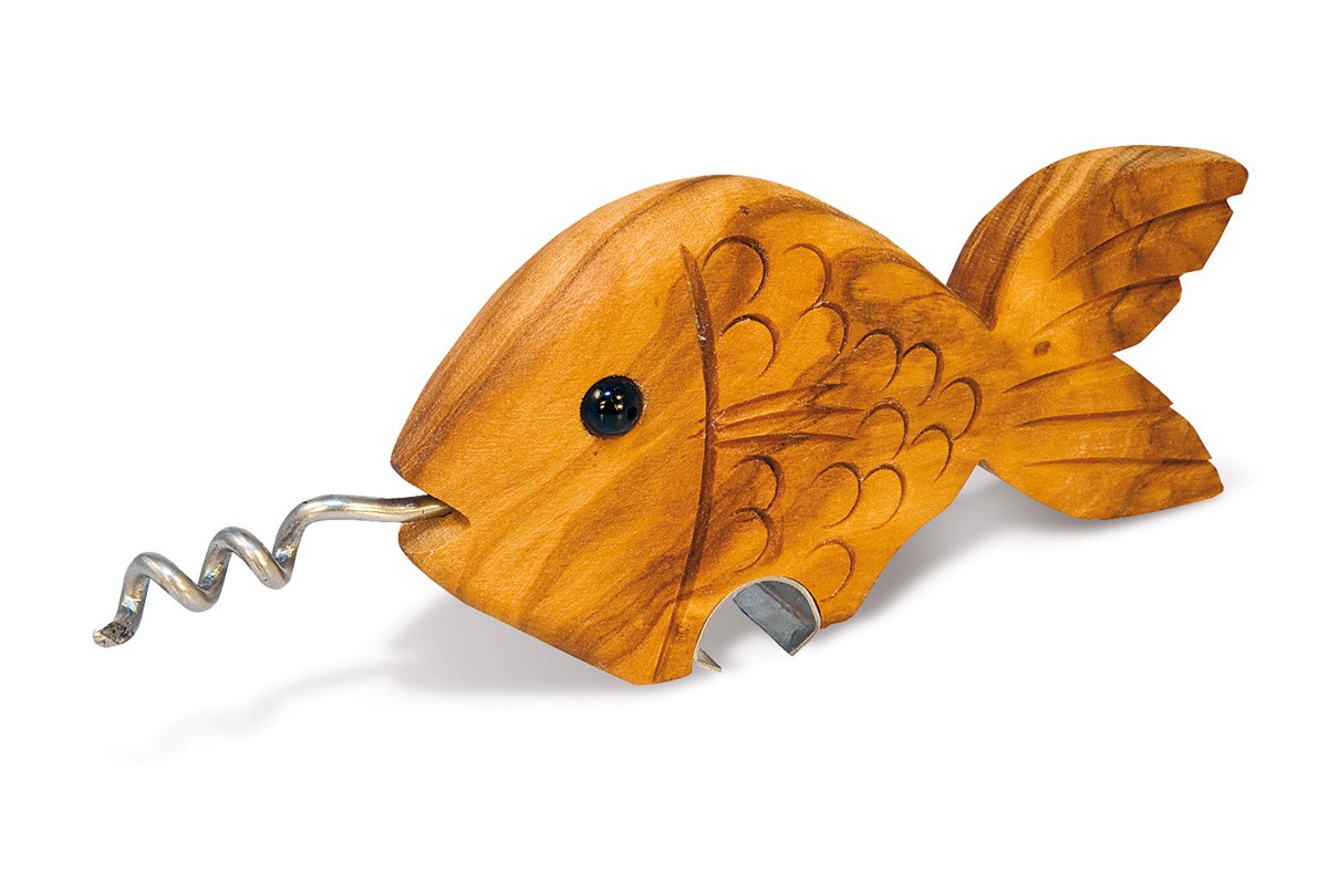 Small fish-shaped corkscrew 
