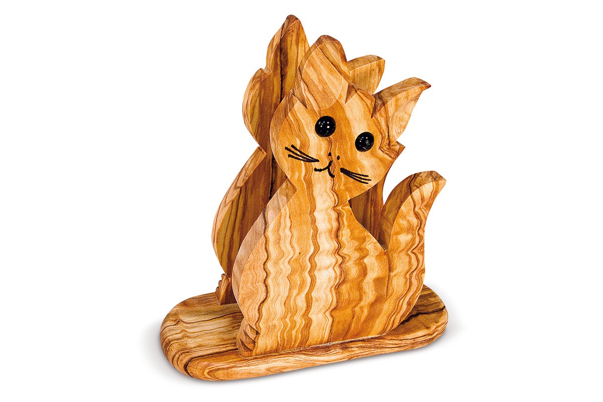 Kitten-shaped napkin holder 