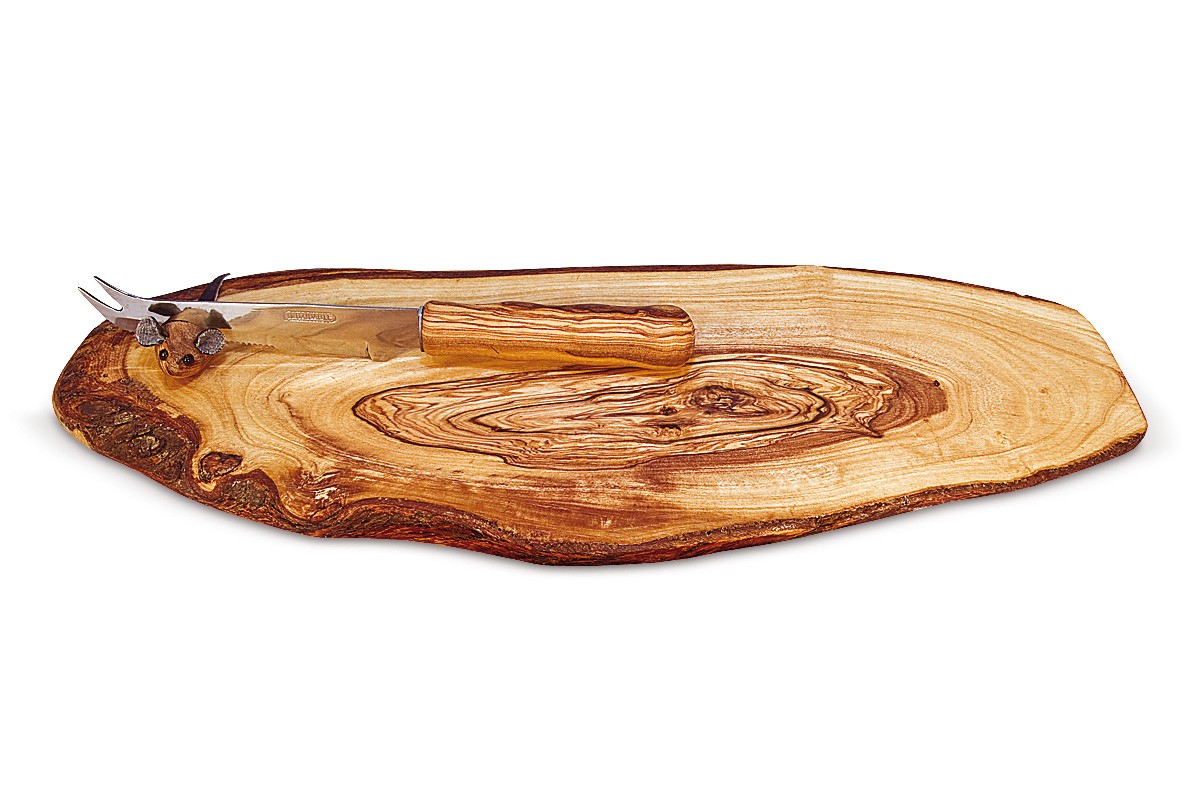 Tagliere rustico con topo
