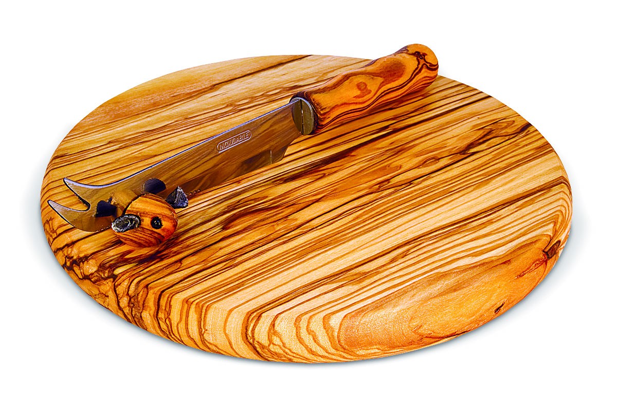 Tagliere rotondo con topo