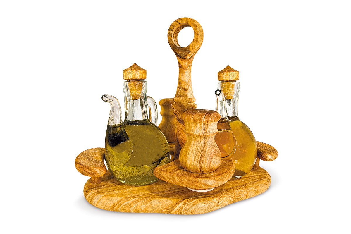 Olio, aceto, sale, pepe lusso 
